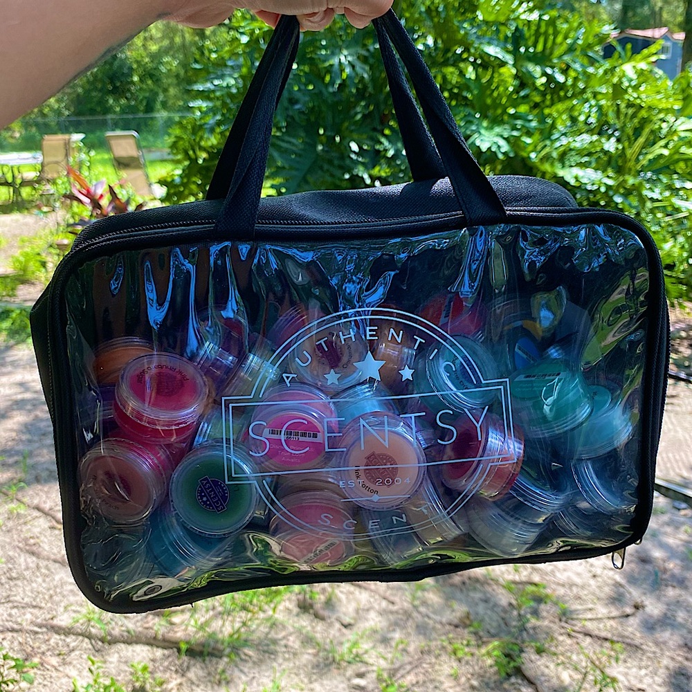 Scentsy 86 wax melt samples and bag